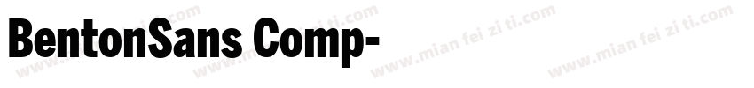 BentonSans Comp字体转换